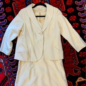 Vintage 1960’s suit dress. Custom Made pure silk